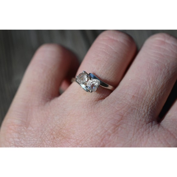 alternative raw diamond engagement ring raw crystal size 4 5 6 7 8 8 9 1… - Picture 1 of 10